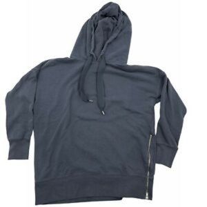 AERIE CITY STREET SIDE ZIP GREY HOODIE
